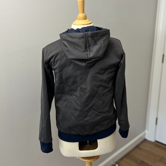 The North Face Quilted Puffer Reversible Hooded Jacket Sz L (14/16) - Picture 13 of 15